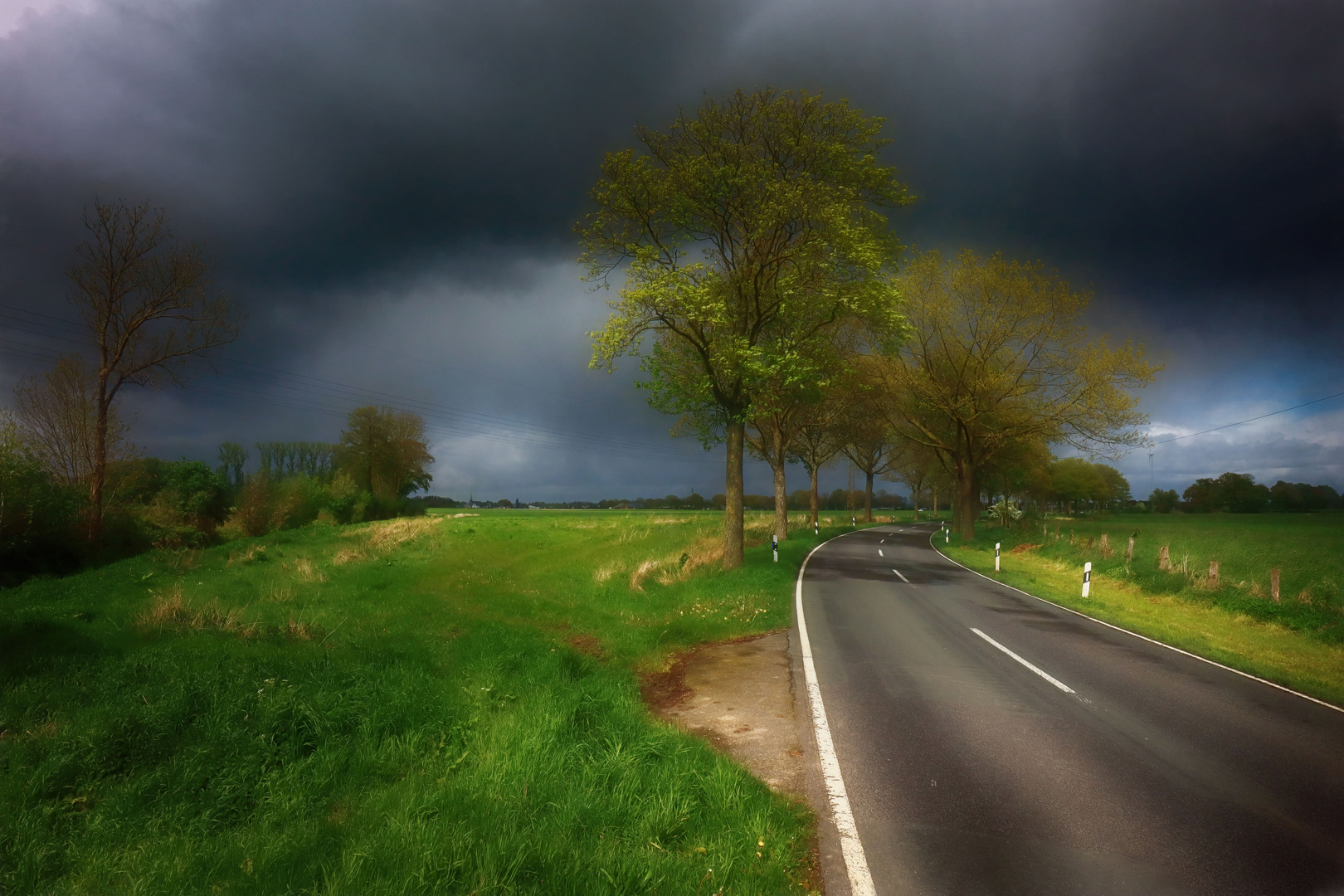 Straße nach Kapellen 