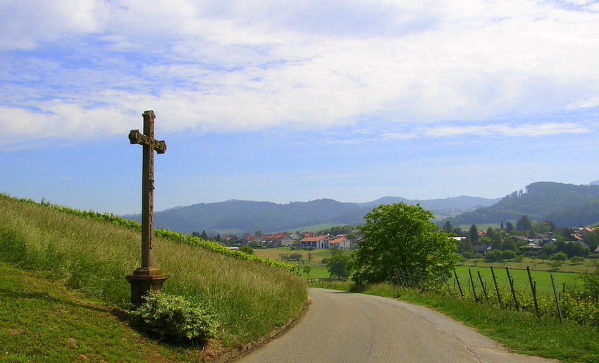 Strasse nach Wittnau im Hexental