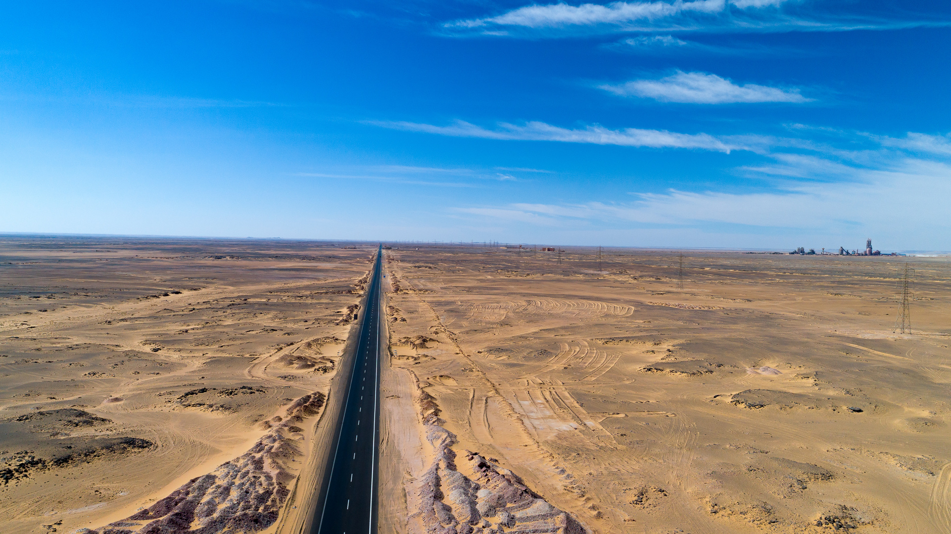 Strasse Richtung Abu Simbel