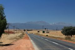 Straße Richtung Gauda in Südafrika