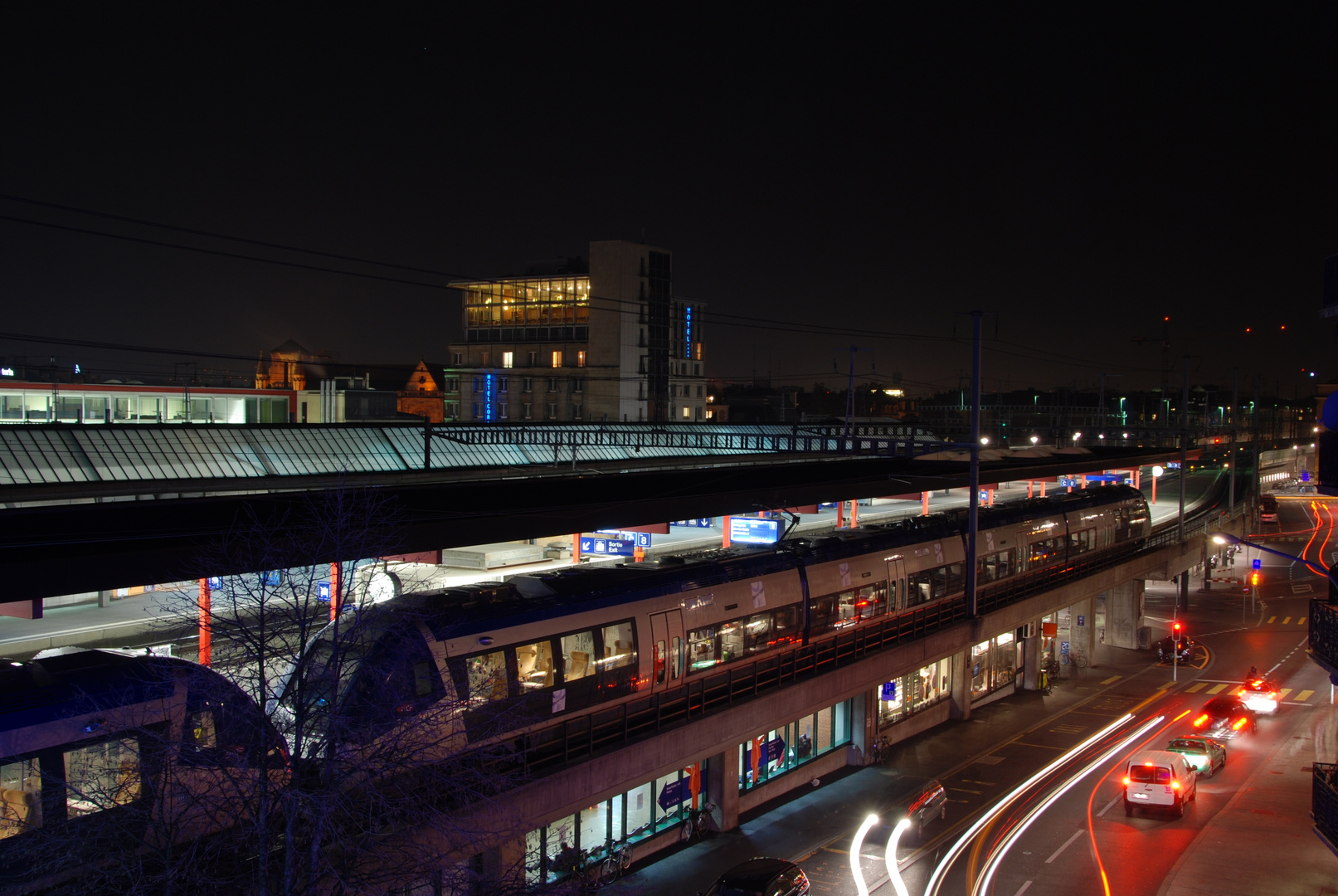 Straße und Schiene