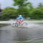 Straße unter Wasser