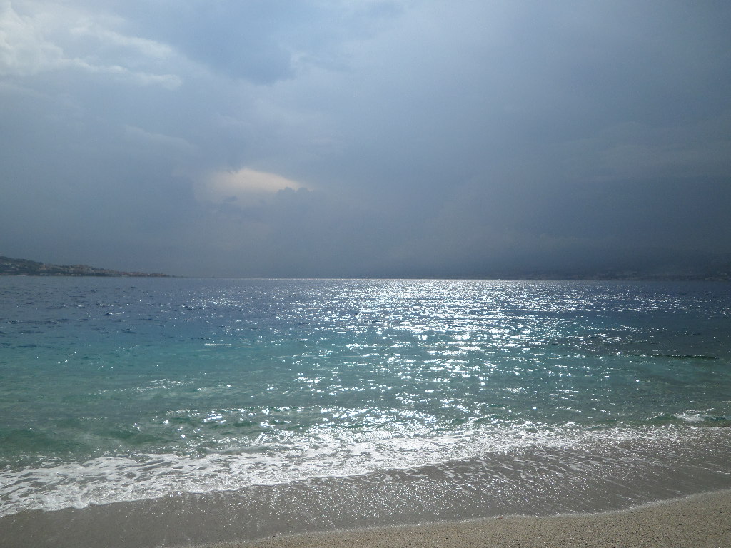 Strasse von Messina = kurz vor einem Gewitter Sommer 2018