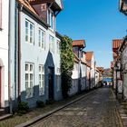 Straße zum Hafen in der Flensburger Altstadt