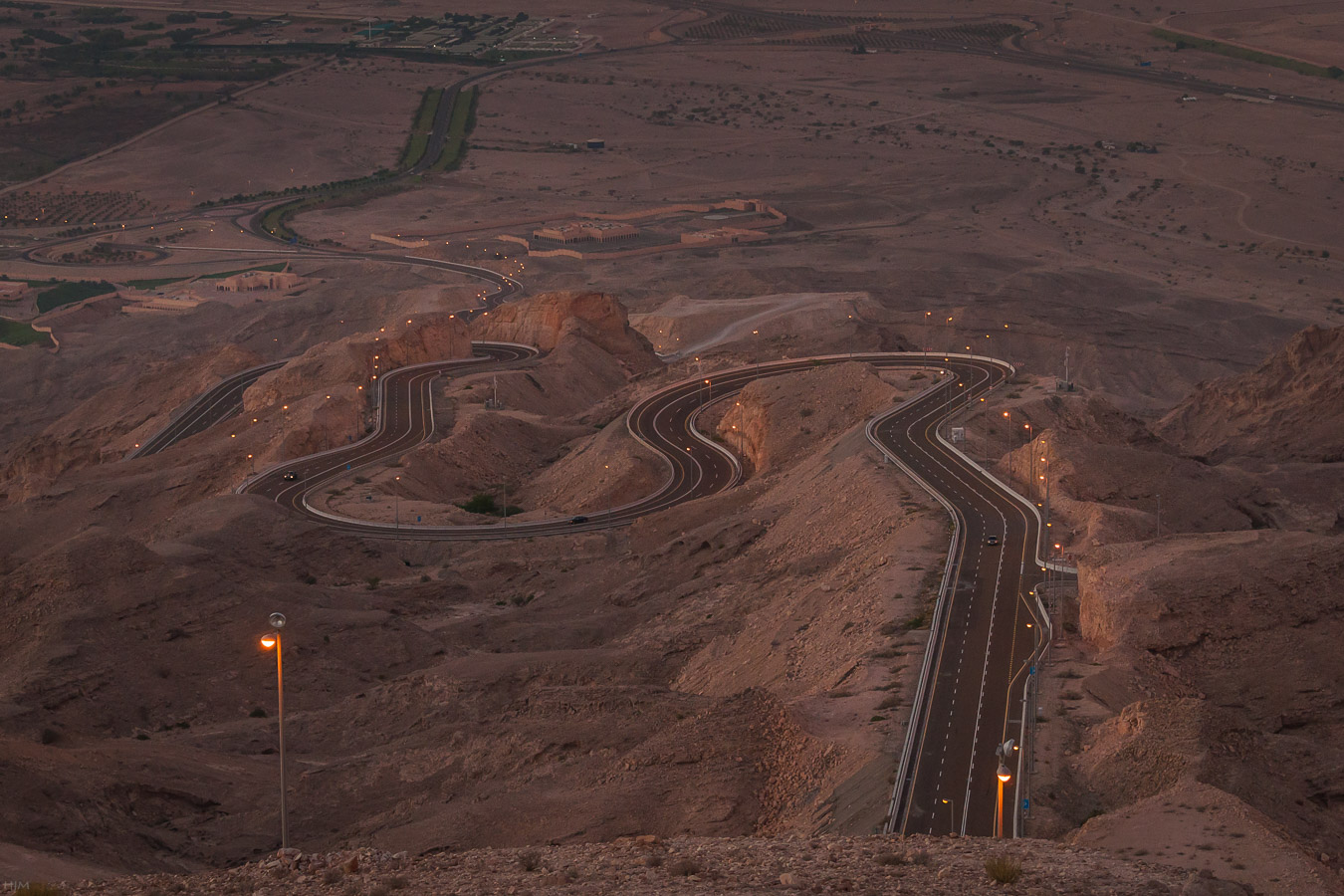 Straße zum Jebel Hafeet