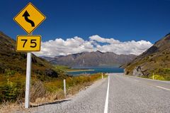 Strasse zum Lake Hawea Neuseeland