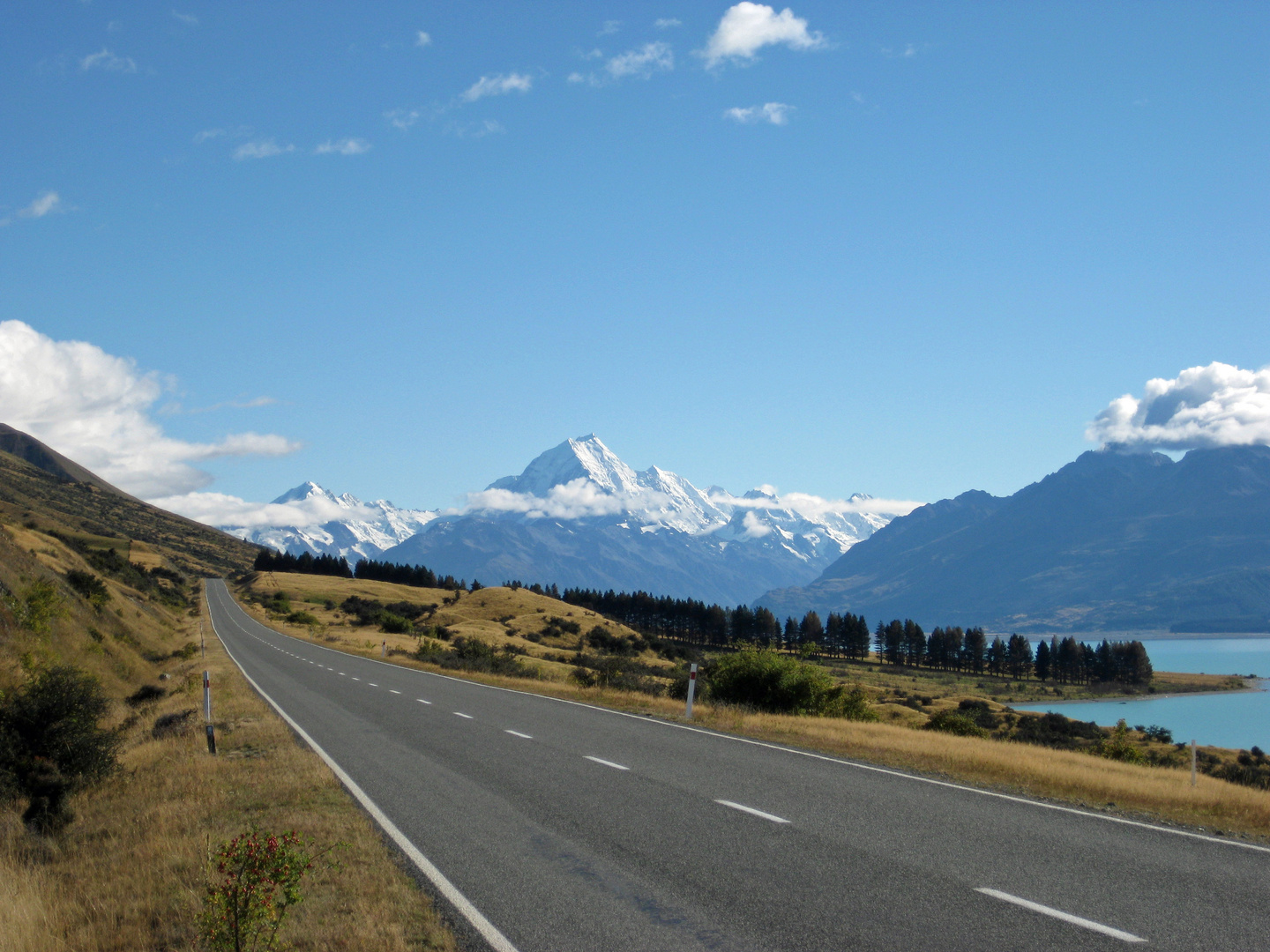 Straße zum Mt. Cook