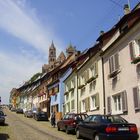 Strasse zum Münster hinauf in Breisach.