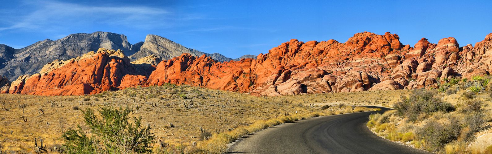 Strasse zum Red Rock Canyon