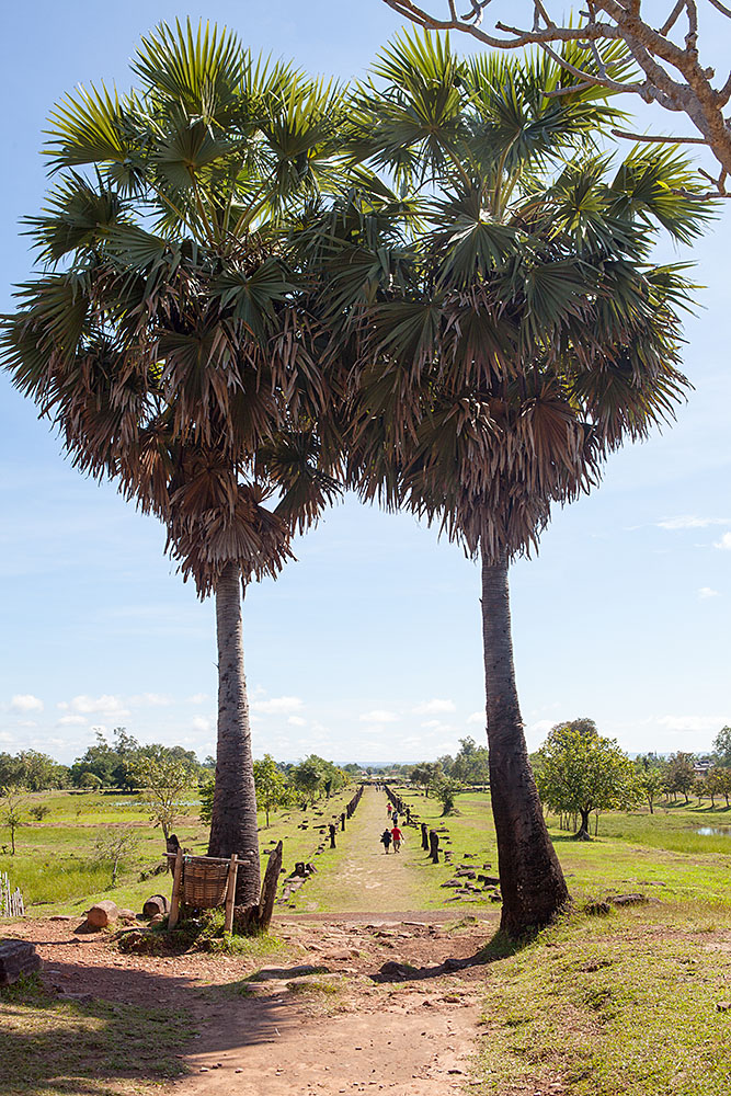 Straße zum Wat Phou