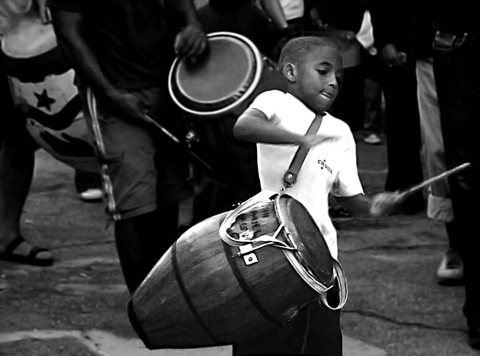 Straßen Candombe in Montevideo