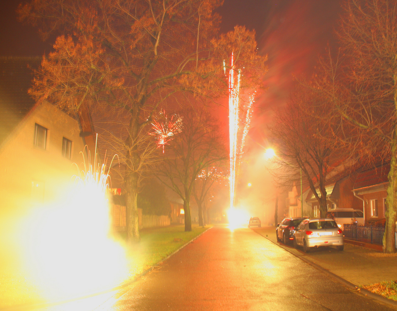 Straßen in Flammen