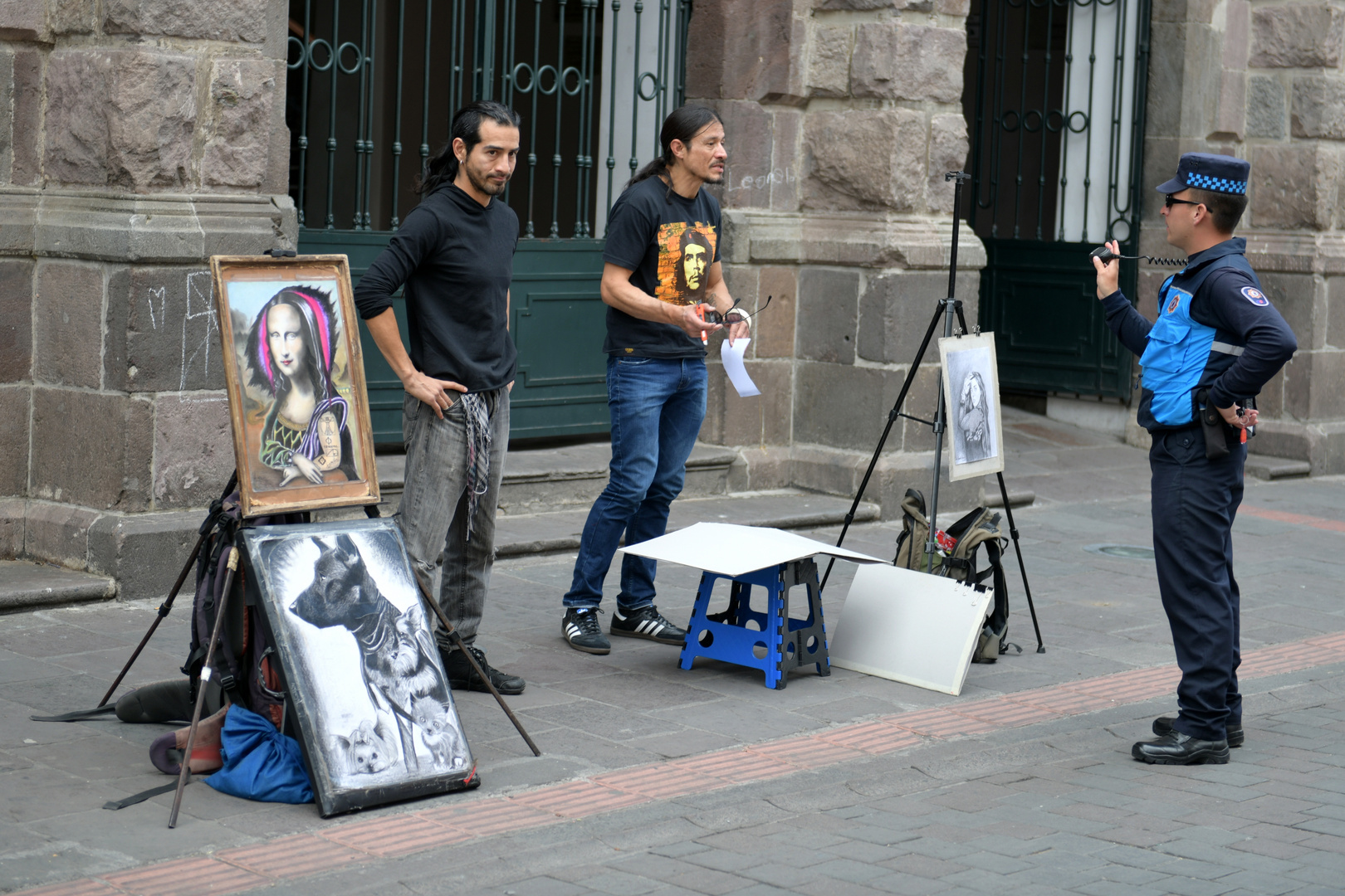 Straßen-Maler in Quito 1