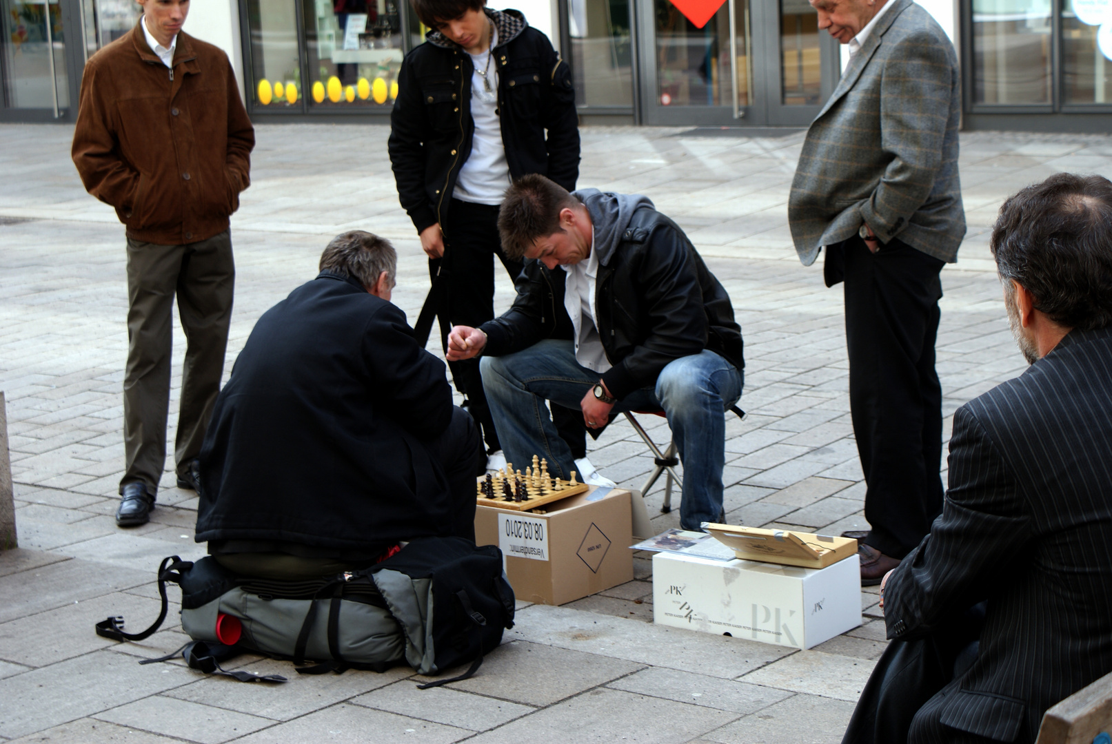 Straßen -Schach in Wiesbaden