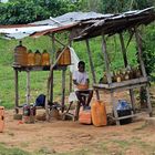 Straßen-Tankstelle in Benin