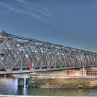 Strassen und Eisenbahnbrücke Hafencity hamburg