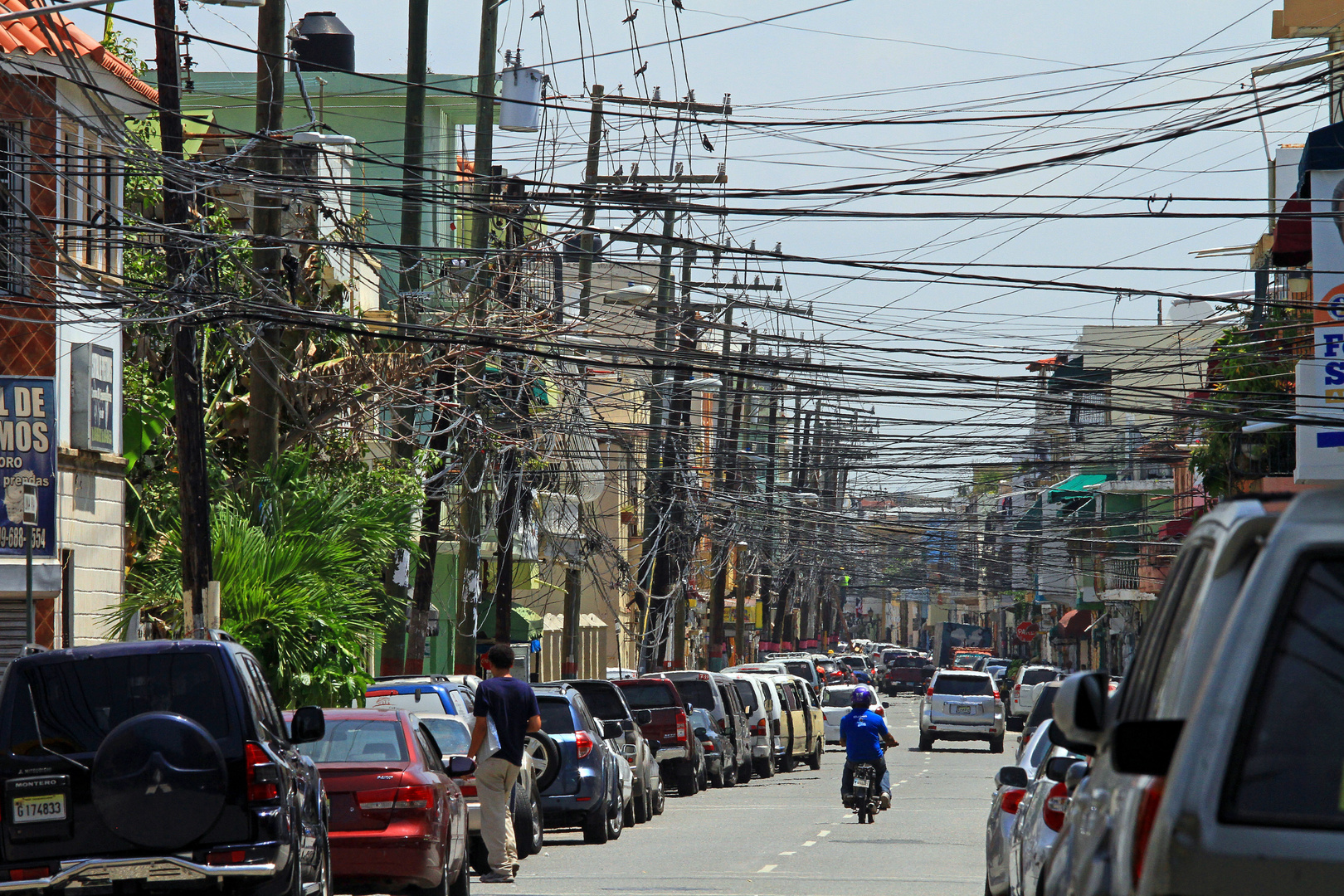 Straßenansicht in Santo Domingo, Dominikanische Republik