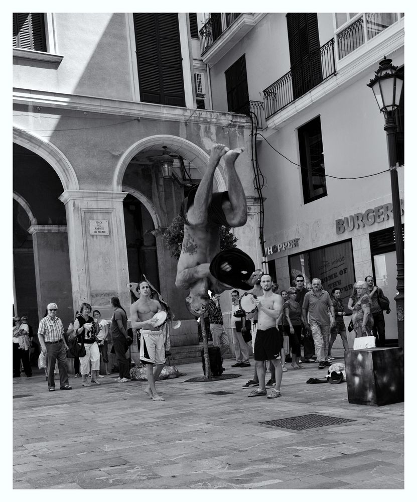 Straßenartisten in Palma