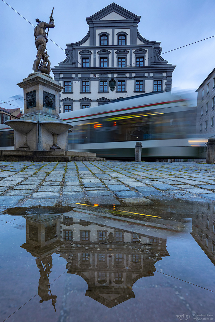 Straßenbahn am Metzgplatz