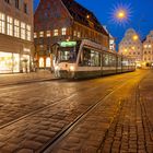 Straßenbahn am Moritzplatz