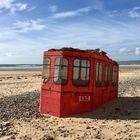 Straßenbahn am Strand?