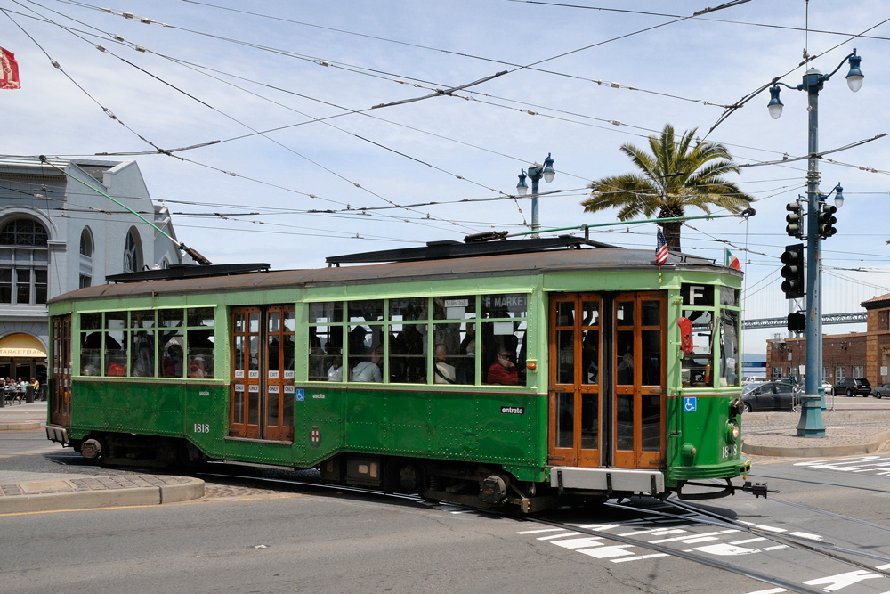 Straßenbahn aus Mailand in San Francisco