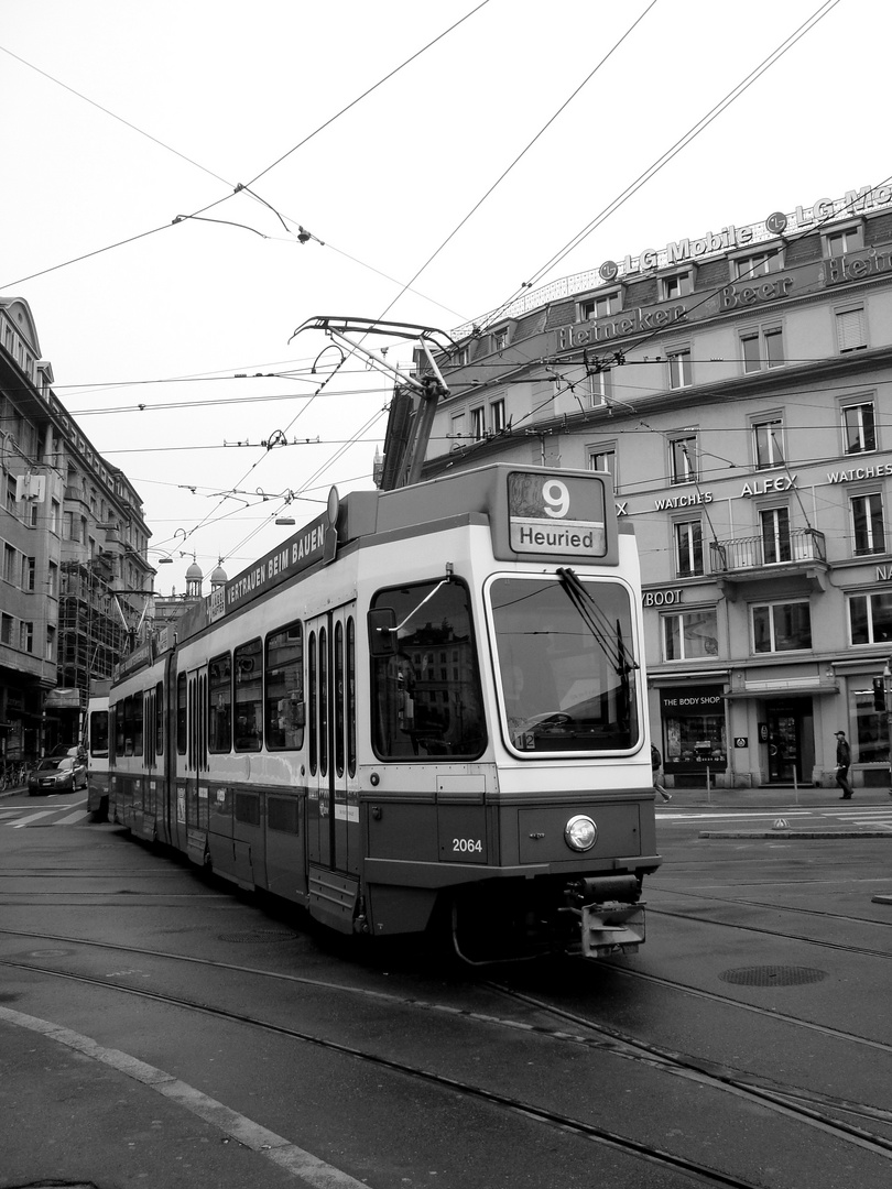 Straßenbahn.