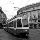 Straßenbahn.