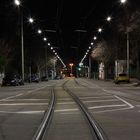 Straßenbahn bei Nacht