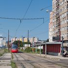 Straßenbahn Bratislava - Endhaltestelle in Raca