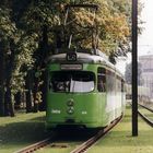 Straßenbahn der Linie 16 in Hannover am letzten Betriebstag 28.9.1996 Höhe Zoo