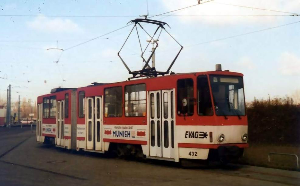 Straßenbahn Erfurt Tatra 432 KT4D [1997]