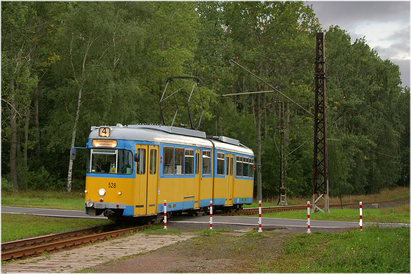 Straßenbahn Gotha [55] - Der 528 am Boxberg