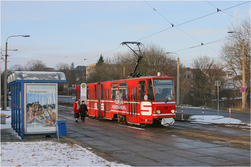 Straßenbahn Gotha [63] - Die alte Haltestelle am Hauptbahnhof