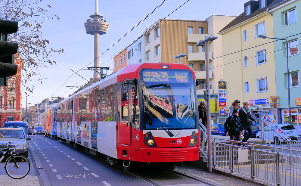 Straßenbahn im Balllungsgebiet