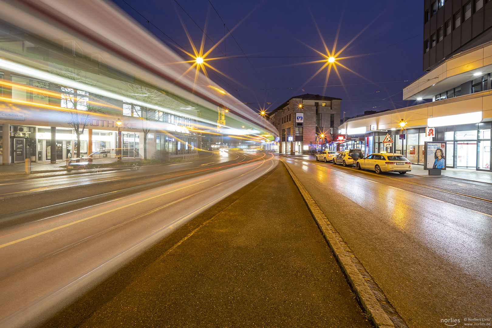 Straßenbahn in der Blücherstraße