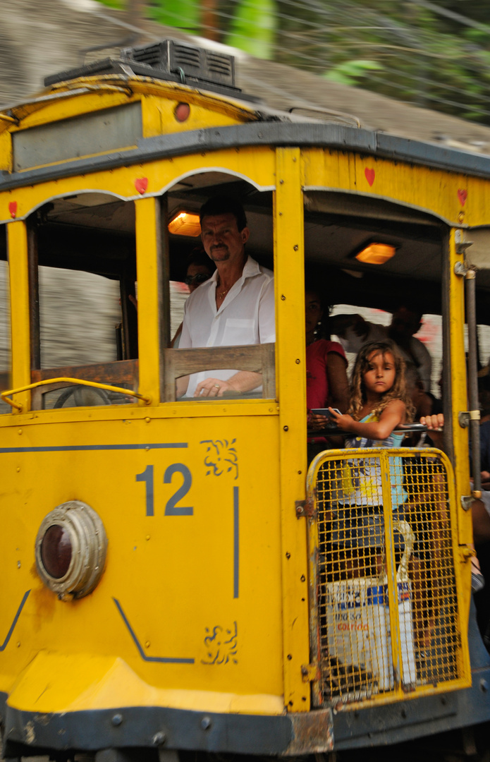 Straßenbahn in Santa Teresa / Rio de Janeiro