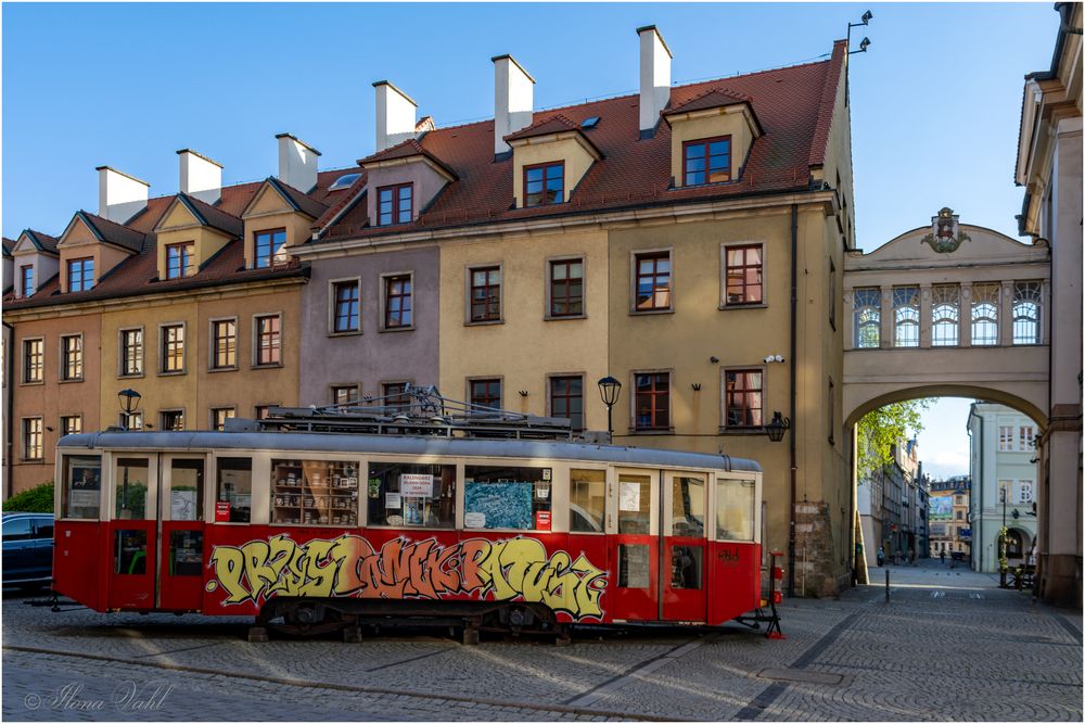 Straßenbahn mit Fremdenführer