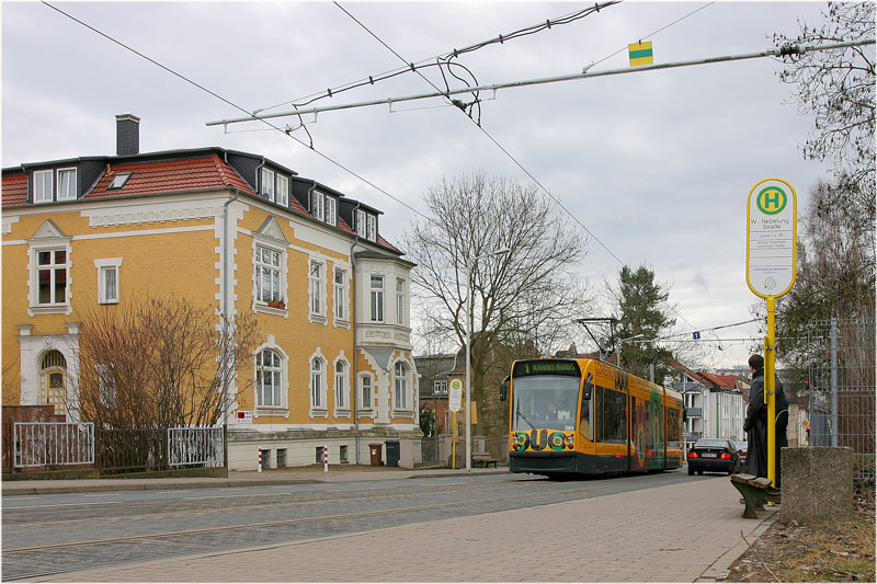 Straßenbahn Nordhausen - Wilhelm Nebelung Straße (2)