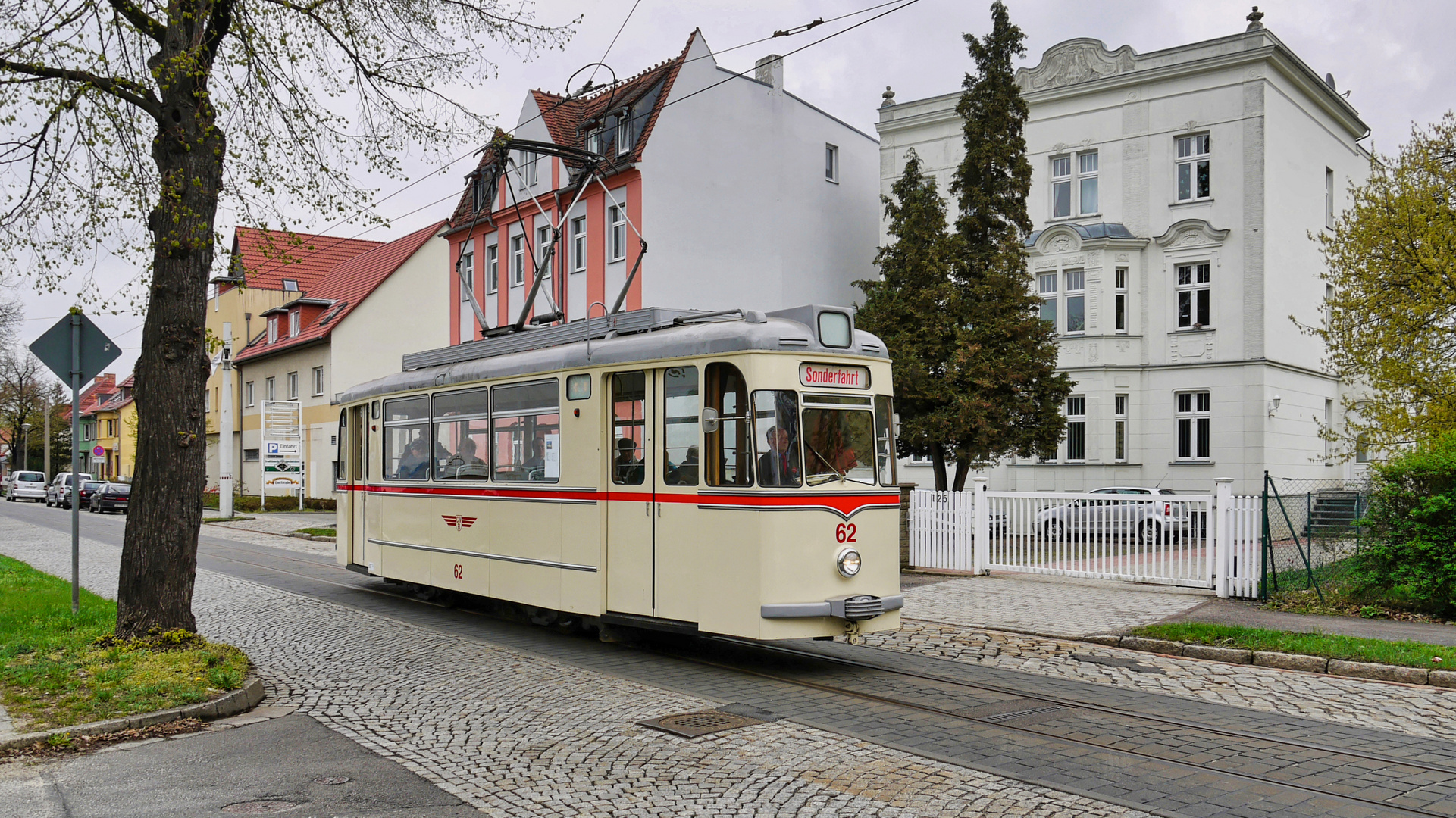 Straßenbahn-Oldtimer in Cottbus