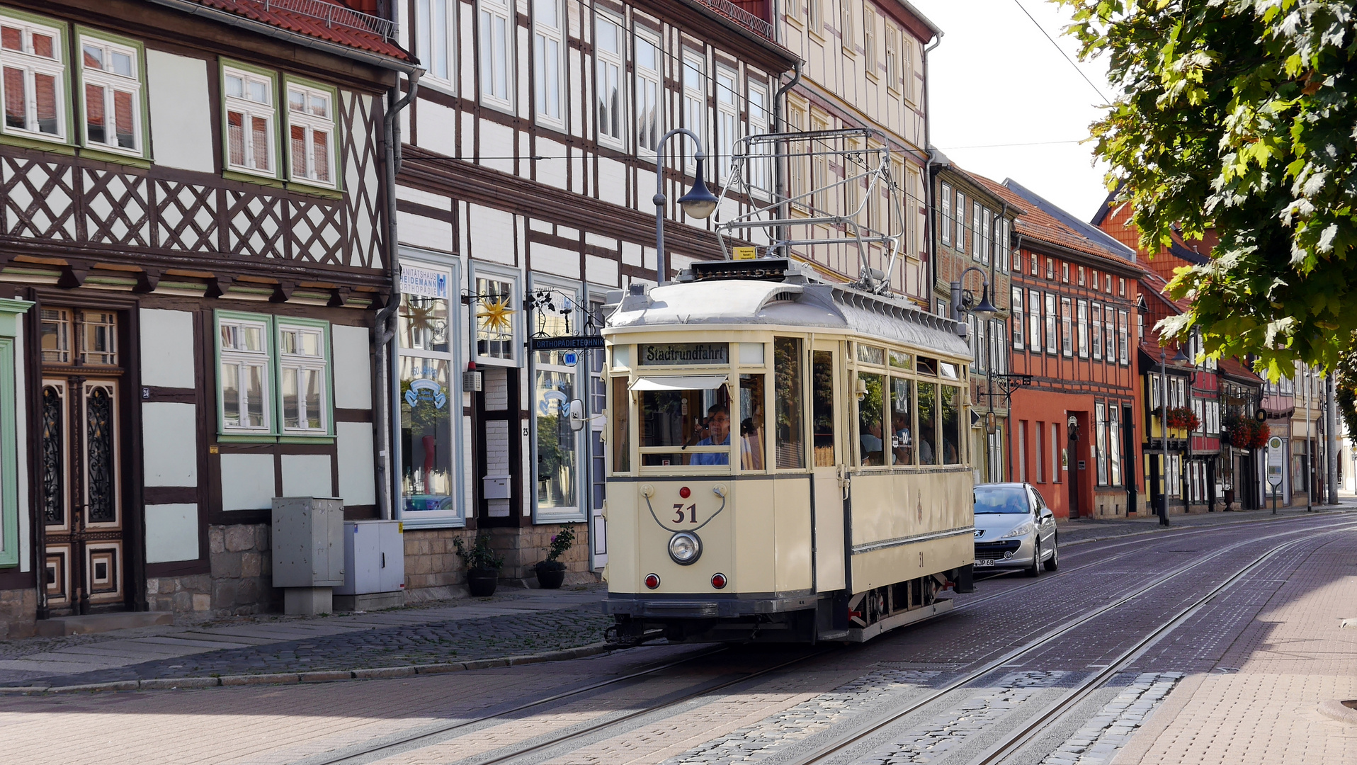 Straßenbahn-Oldtimer in Halberstadt