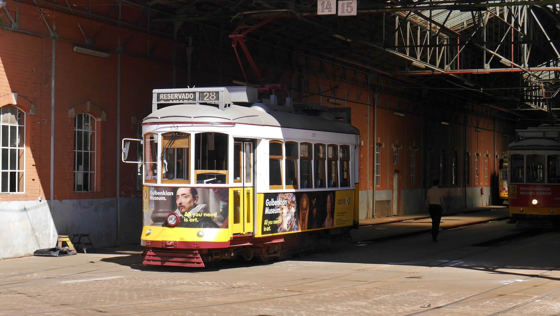 Straßenbahn-Oldtimer in Lissabon