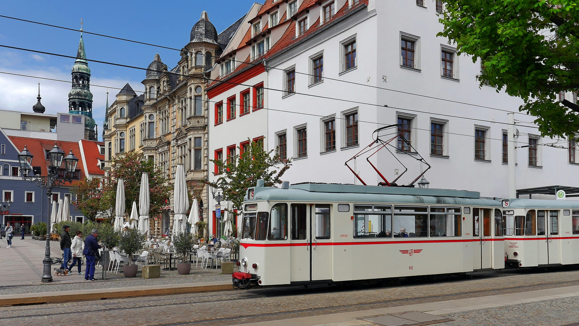 Straßenbahn-Oldtimer in Zwickau