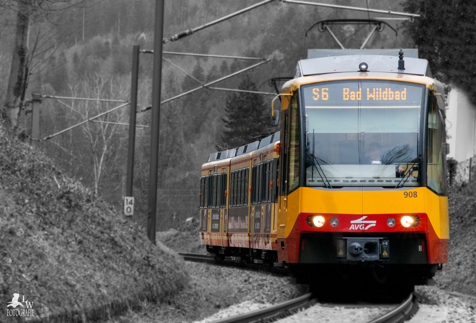 Straßenbahn von Pforzheim nach Bad Wildbad S6