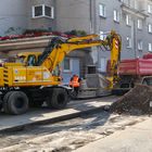 Straßenbahnbaustelle