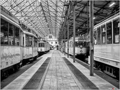 Straßenbahndepot - Halle links, Gleis 1-6