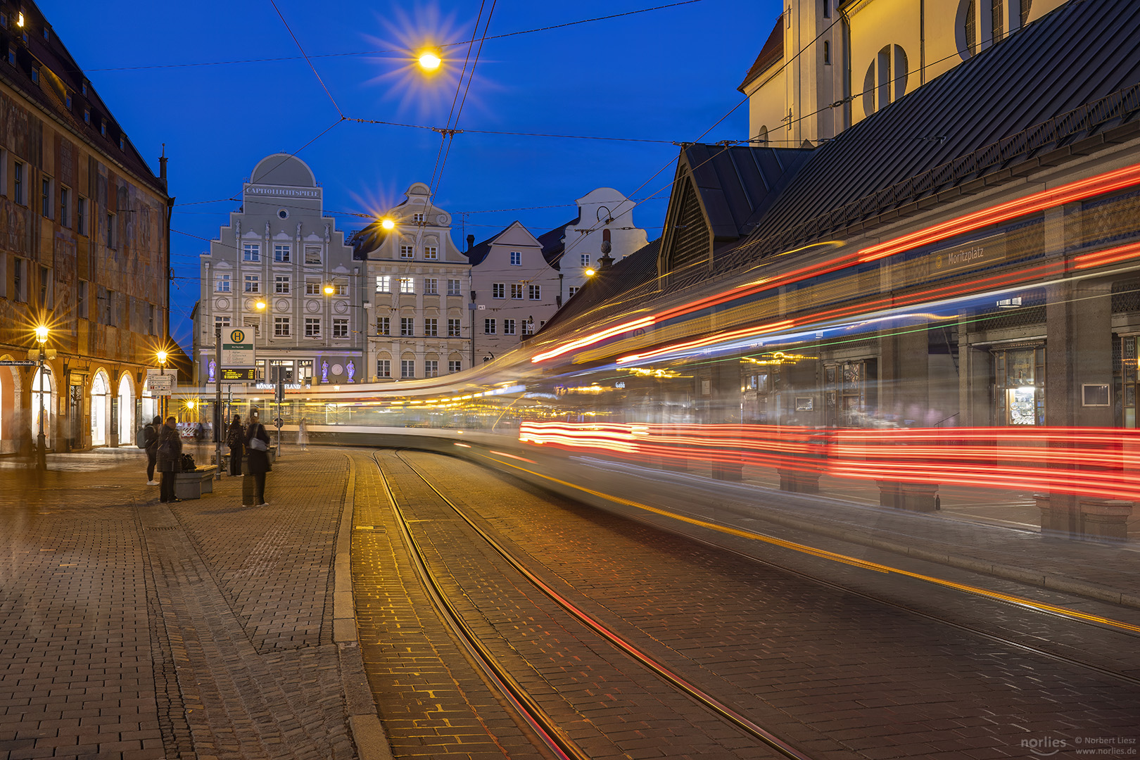 Straßenbahnfahrt am Moritzplatz