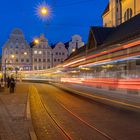 Straßenbahnfahrt am Moritzplatz