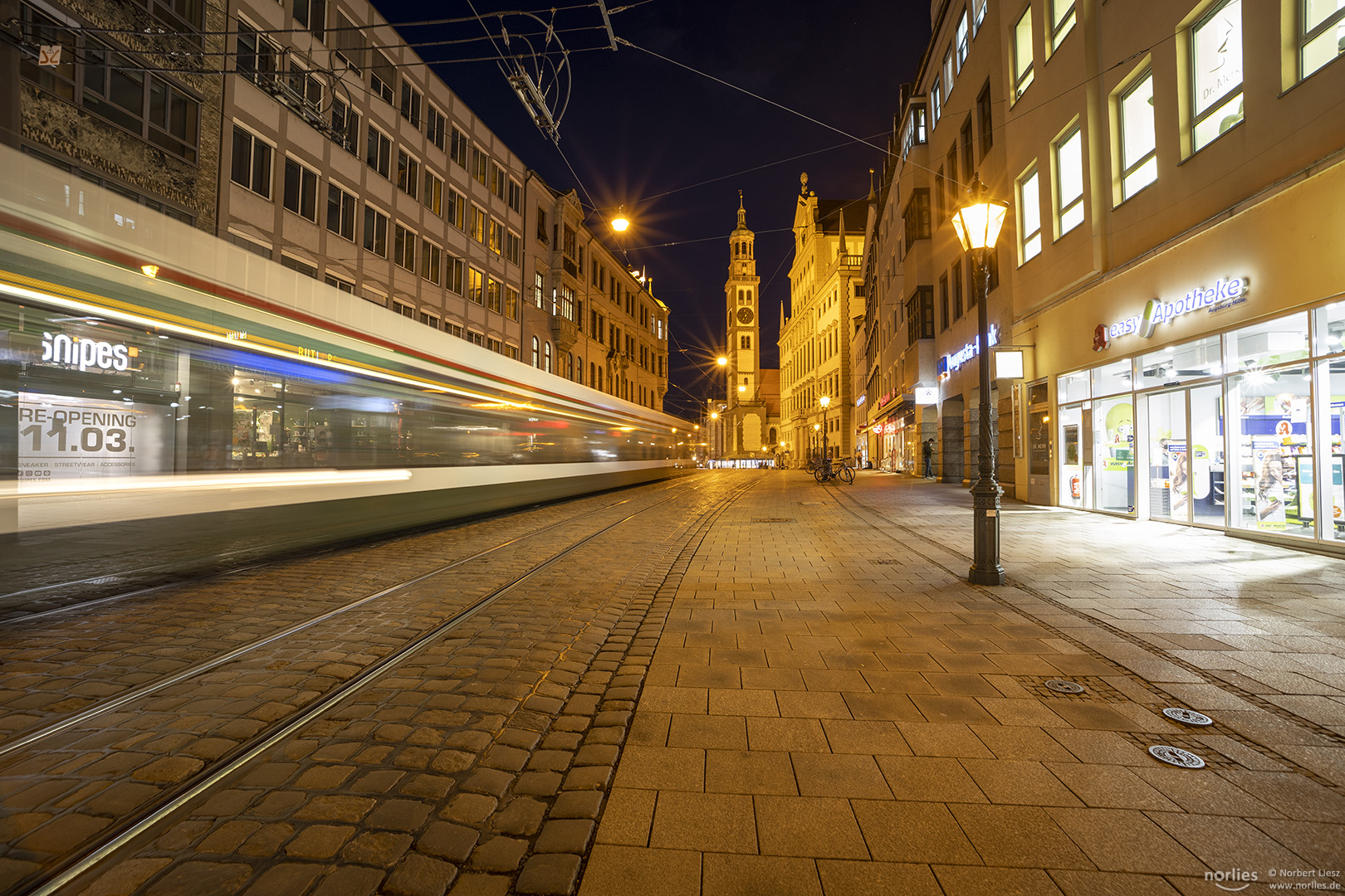 Straßenbahnfahrt in der Maximilianstraße