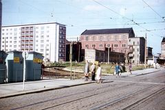 Straßenbahnhaltestelle 1962 in Karl-Marx-Stadt